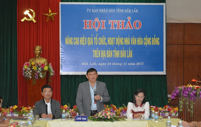 Hội thảo Nâng cao hiệu quả tổ chức, hoạt động Nhà Văn hóa cộng đồng trên địa bàn tỉnh.